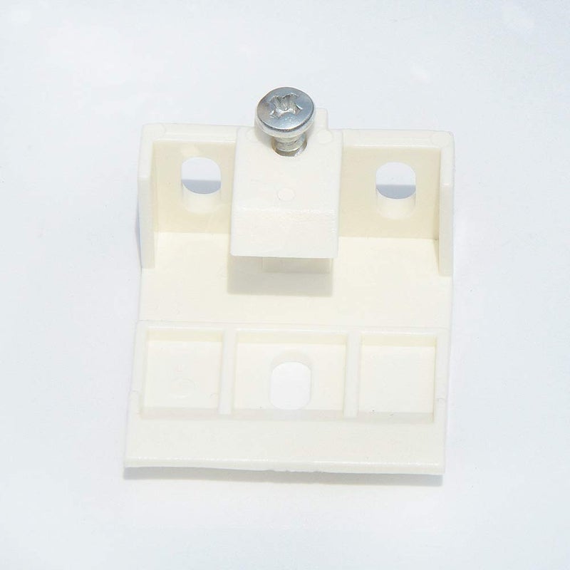 Cutelec 2pcs Mount Bracket Holder for Pleated and Cellular Shades Headrail Support Bracket Clip White Plastic for Wide Beam Folding Blinds - Image 2